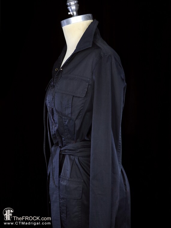 Yves Saint Laurent dress, black safari Rive Gauch… - image 3