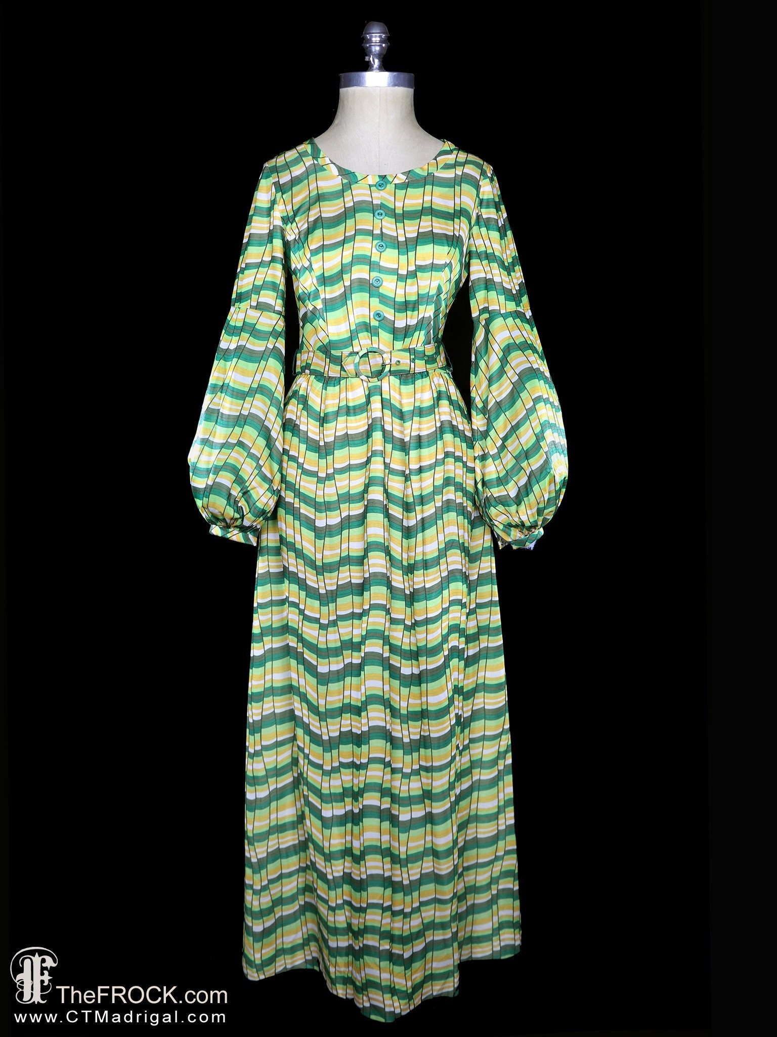 Halston Green Dress - Etsy Halston Green Dress - Etsy