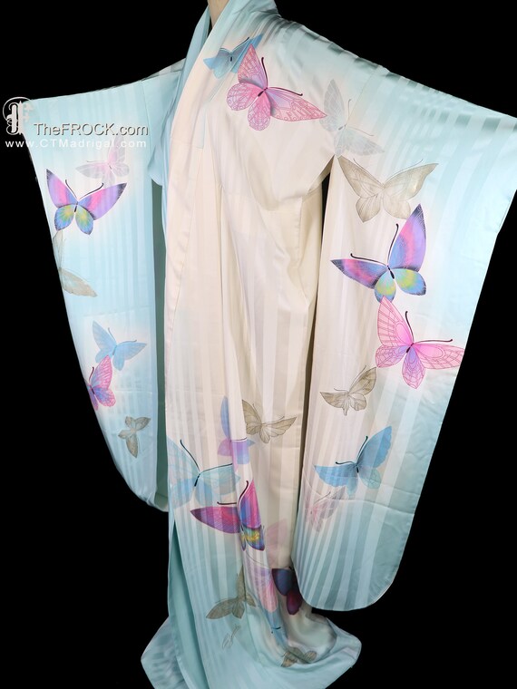 GUY LAROCHE french couture kimono, vintage furiso… - image 4