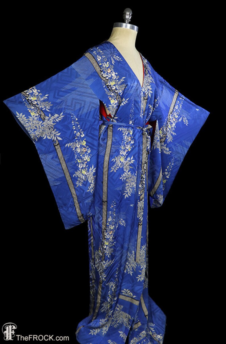 1920s silk robe