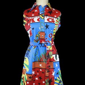 Christian Dior Dress Rasta Mania 2004 Sleeveless Cocktail Pop Art