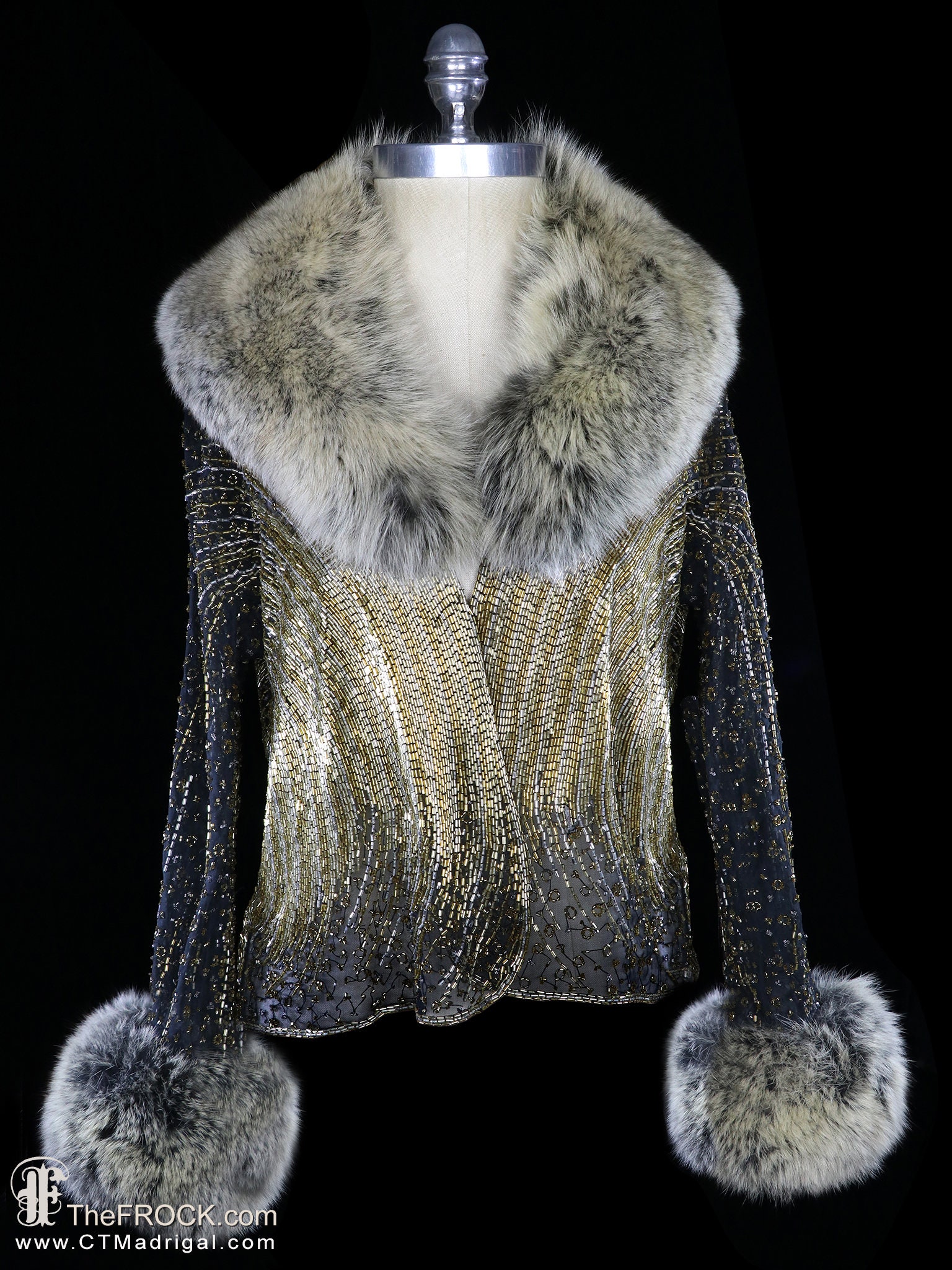 fur evening jacket