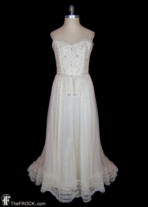 1930s Beaded Gown - 1930s Evening Gown 