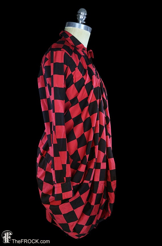 Junya Watanabe, Comme Des Garcons Shirt Dress, Avant Garde, Red