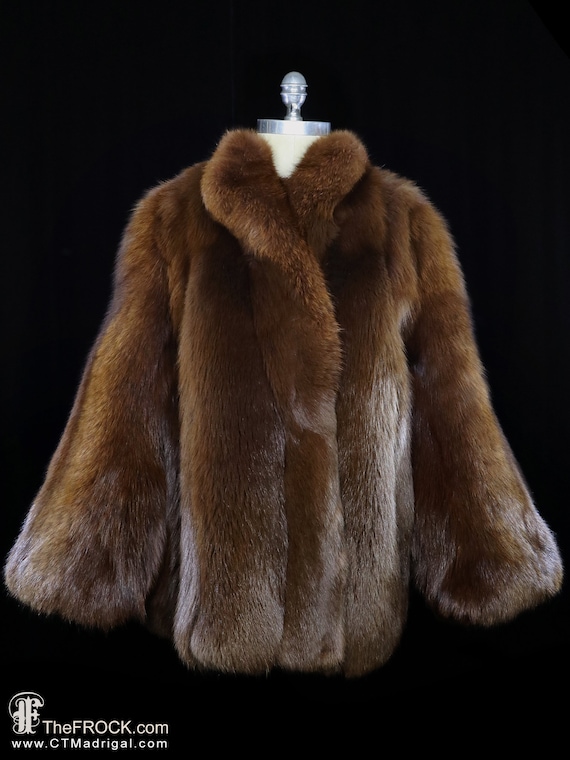 Abrigo de zorro Yves Saint Laurent chaqueta de invierno de -