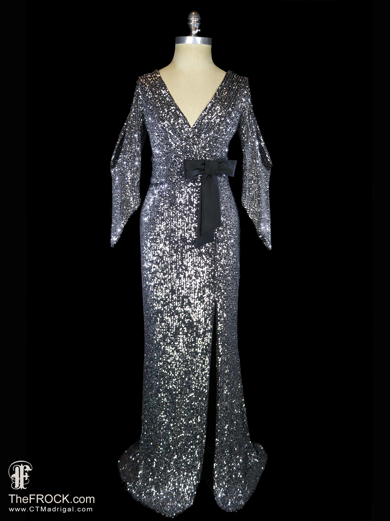 chinese dress ladies Nox Anabel C1416 Tight Sequin Mermaid Prom Dress Lavender / 10