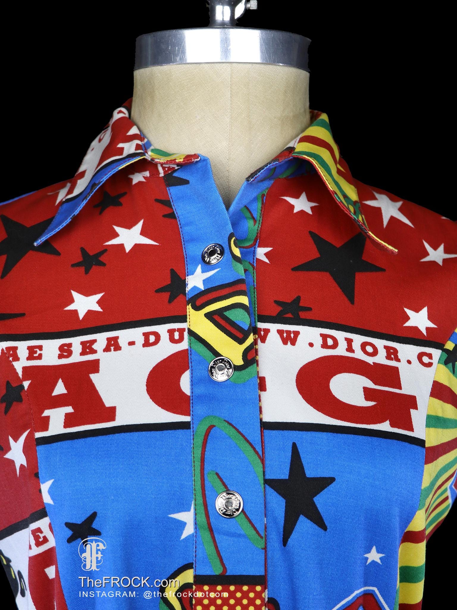 Christian Dior Dress Rasta Mania 2004 Sleeveless Cocktail Pop Art