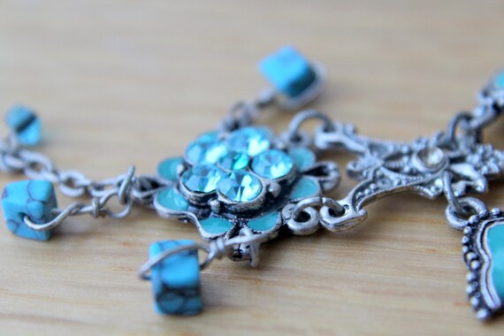 Vintage Necklace, H Dubin Jewellery, Petite Linked Necklace, Mixed