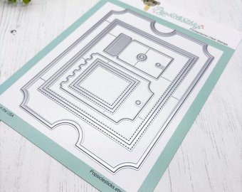 NEW A7 Ticket Die Set