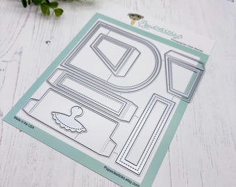 NEW Cloche Arched Boxcard Die Set