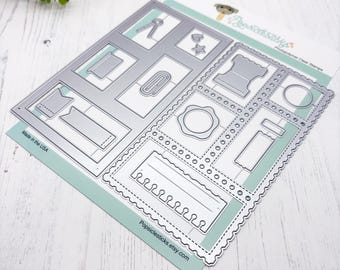 NEW Mini Slimline Postage Kit Die Set