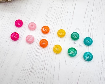 Pink Rainbow large holed Beads