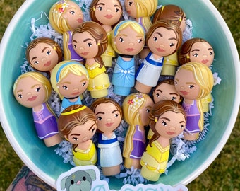Princess Kokeshi Pegdolls