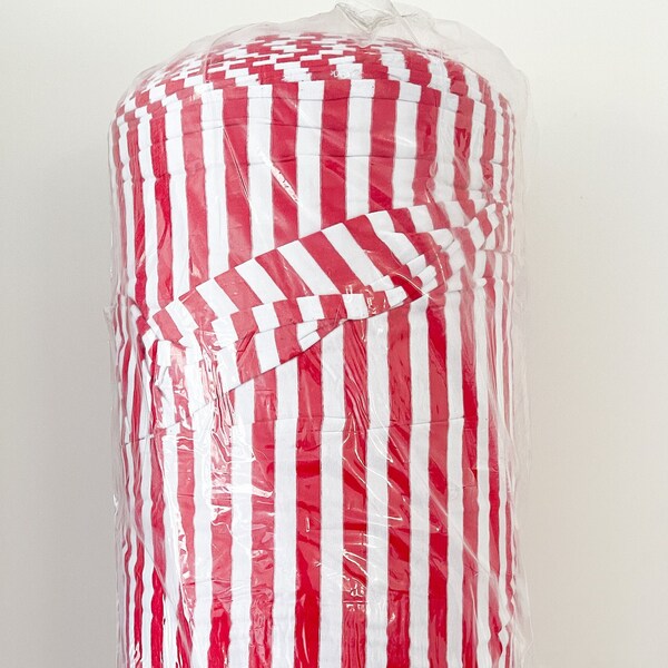 Yarn Dyed Stripes, Red and White, Christmas, Elf, Jersey Knit fabric, cotton spandex, elastane, 170cm, 190gsm, Stripes, Striped, pirate