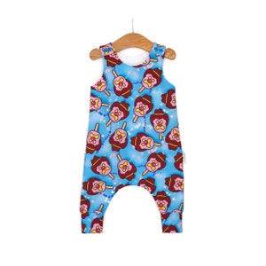 Romper harem, romper bebé, helado, traje de bebé, regalo de bebé, regalo de baby shower, unisex, niño, niña, traje de niño pequeño, romper