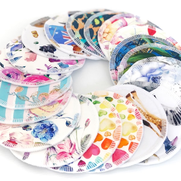 Washable Breast pads, cloth breast pads, bamboo breast pads, reusable breast pads, nursing pads, large breast pads, breast pads, baby shower