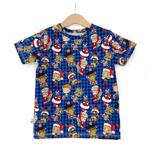 Boys Christmas Superhero T-Shirt, Christmas Shirt, Super hero Tee, Top, tshirt, Christmas Clothes, Boys Christmas Outfit, Clothing, Boy