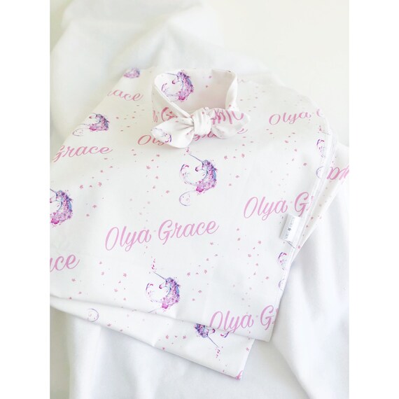 personalised baby swaddle wrap