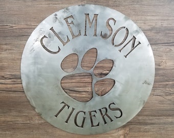 Clemson Tigers Sign Etsy