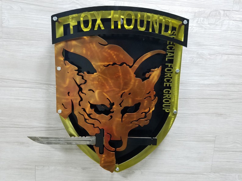 Metal Gear Solid Foxhound Logo 3d Orginal Version Etsy