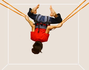 Bungee jumping and home bungee for Kids 5-14 years, swing, slide, baby gym, Indoor playground. size M