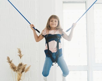 Bungee für Kinder mit Zerebralparese, Therapieschaukel, sensorische Schaukel für Kinder mit besonderen Bedürfnissen, mit Muskeldystrophie. Spielzeug für Behinderte