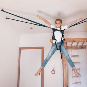 Indoor Bungee Jumping Size M for Kids 5-14 Years Home Bungee Playground Set Summer Camp Outdoor Jumping Kids Gift