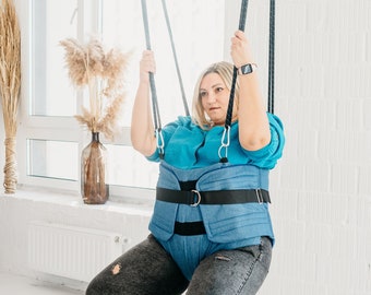 Jersey para adultos. saltador de puerta para adultos. Puente de parachoques. Columpios. Bungee For para adultos con parálisis cerebral y sobrepeso