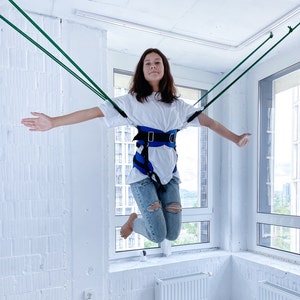 Indoor Bungee Jumping, fitness Size S M L for Kids 2-14-100 Years Home Bungee Playground Set Summer Camp Outdoor Jumping