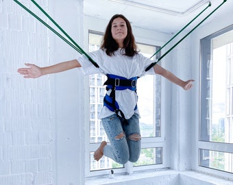 Indoor Bungee Jumping, fitness Size S M L for Kids 2-14-100 Years Home Bungee Playground Set Summer Camp Outdoor Jumping