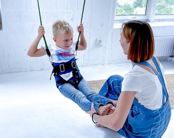 Bungee voor kinderen met hersenverlamming, therapieschommel, sensorische schommel voor kinderen met speciale behoeften, met spierdystrofie bij multiple sclerose