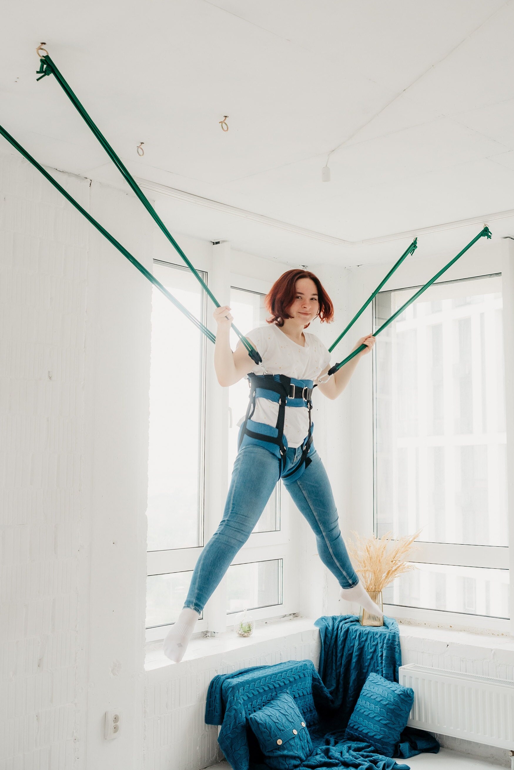 Indoor Bungee Jumping Fitness Size S M L for Kids 214100 Etsy