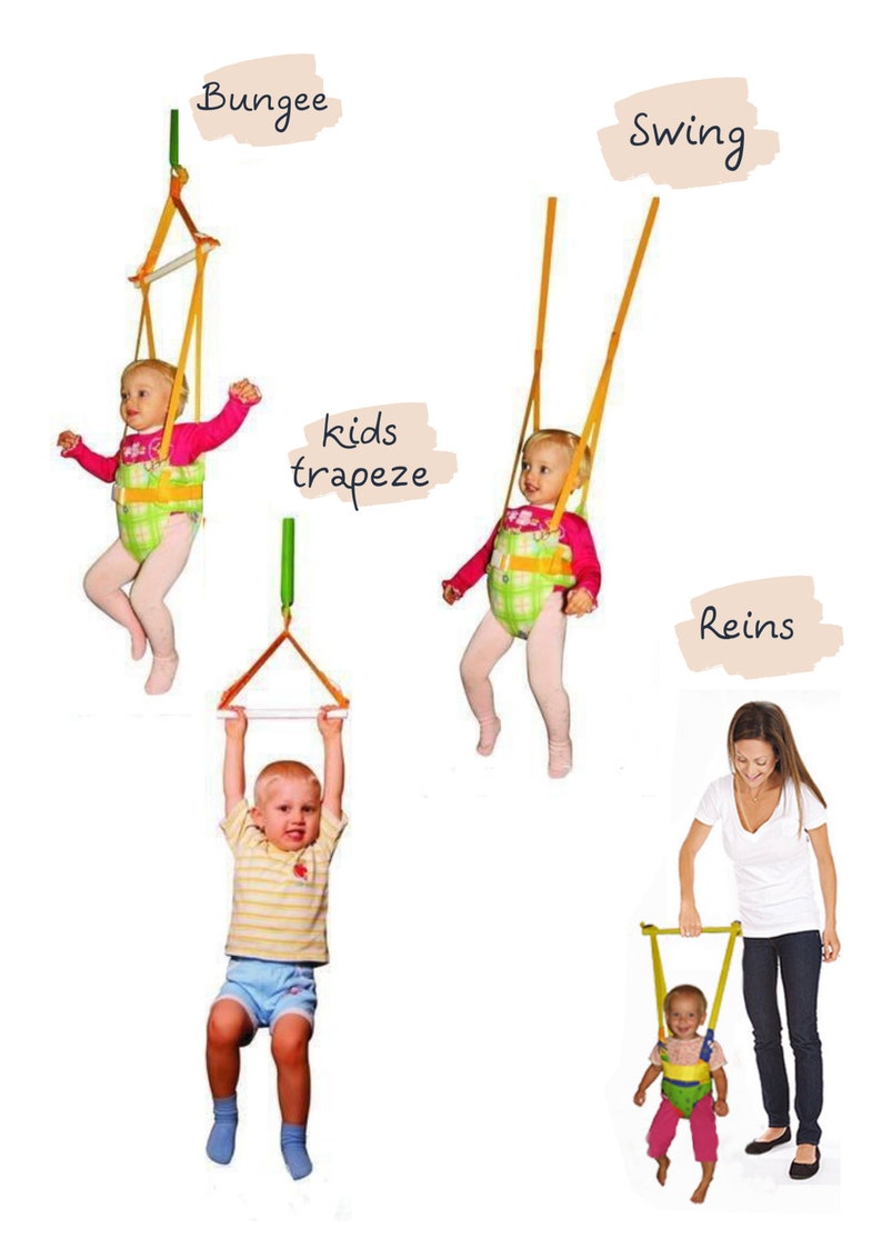 Baby Jumper with hoop for baby. Hanging seat. Baby doorway Etsy