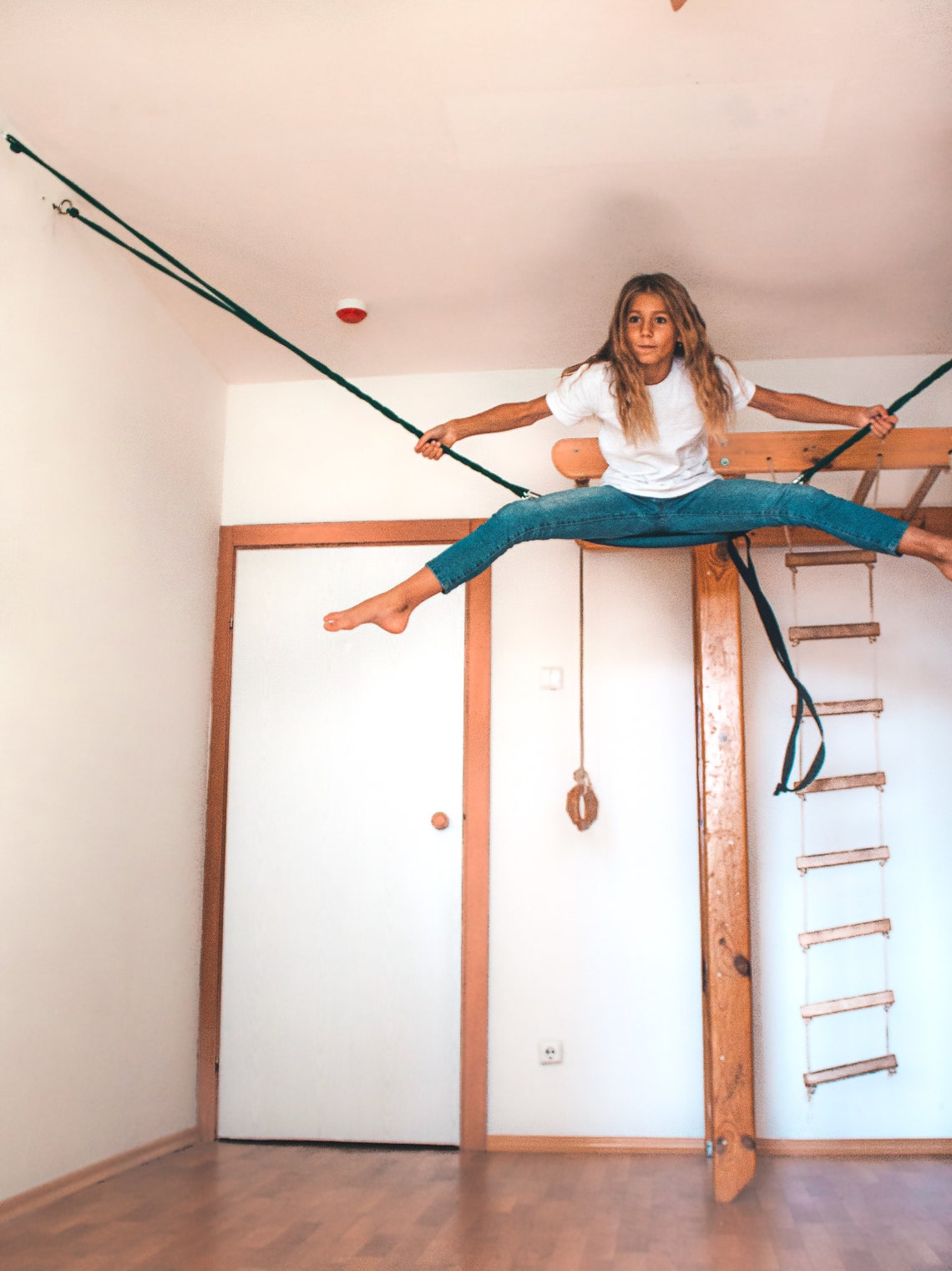 Swing SET Euro Bungee S Indoor Swing Kids Gym Set Exerciser Etsy