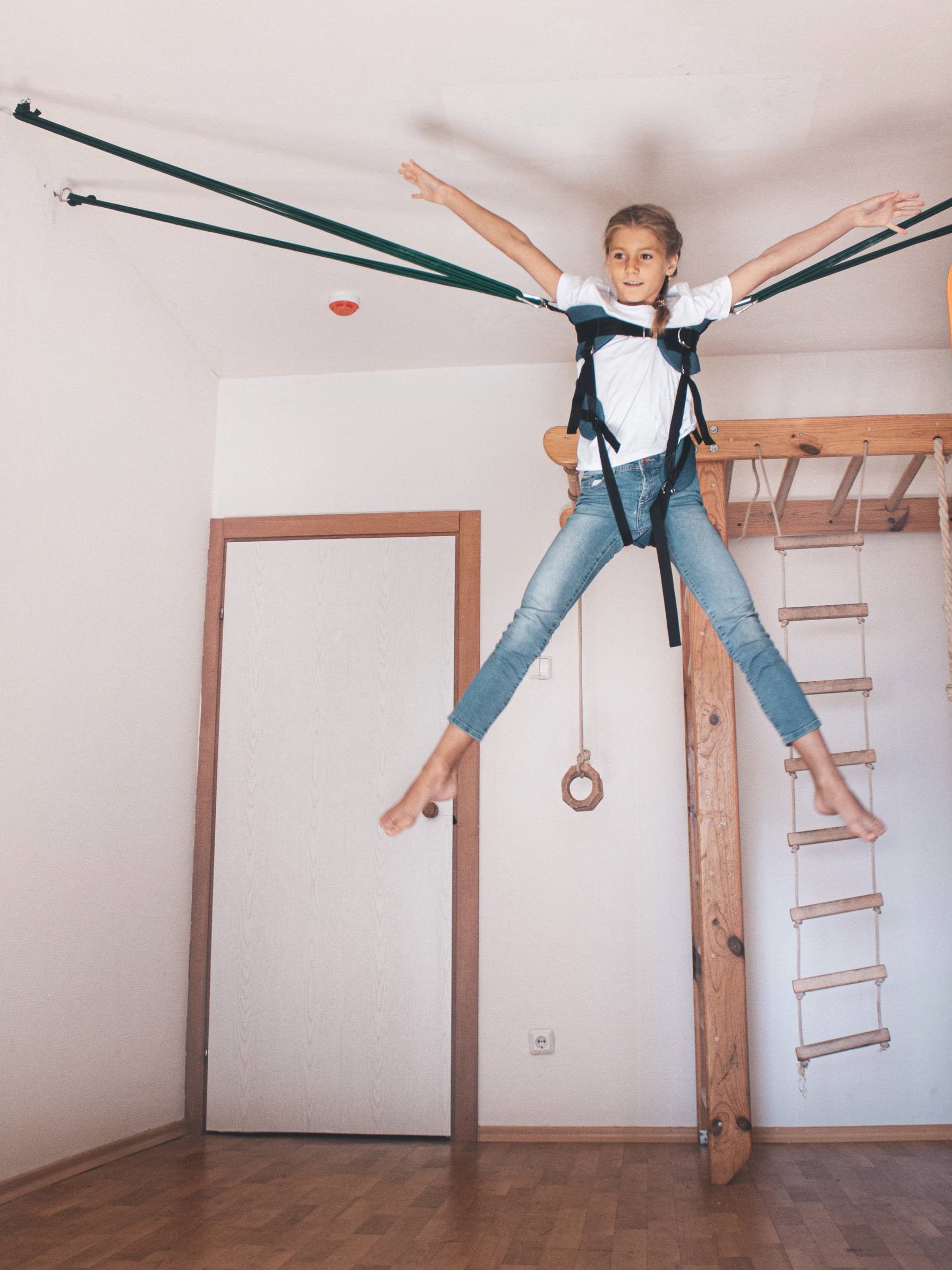 Indoor Bungee Jumping Size M for Kids 514 Years Home Bungee Etsy