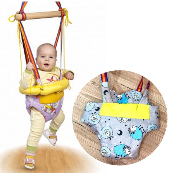 Baby Jumper with hoop for baby. Hanging seat. Baby doorway Etsy