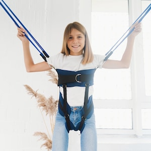Bungee for fitness. Indoor Bungee Jumping Size M for Kids 5-14 Years Home Bungee Playground Set Summer Camp Outdoor Jumping