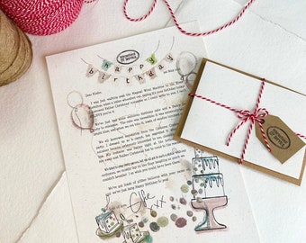 Personalised North Pole Birthday Elf Letters