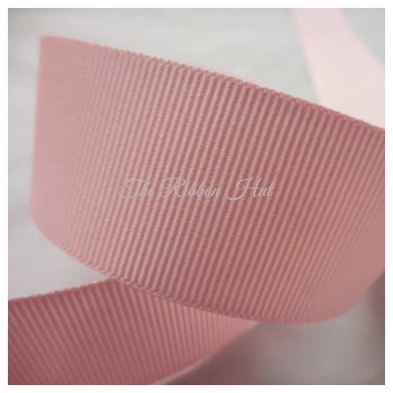 Dusky Pink Berisfords Grosgrain Ribbon 16 mm wide.