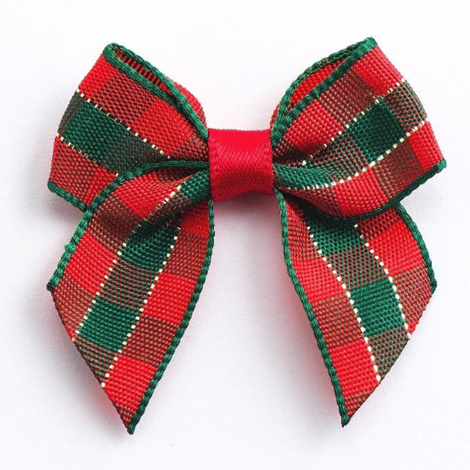 Tartan Ribbon Bows4 Cm X 2.5 Cm15 Mm Ribbonchristmaspack Etsy UK