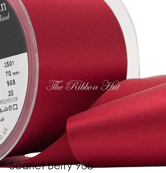 GIFT WRAP 1M VARIOUS COLOURS 50mm RIBBON SET INCLUDING BOW FOR CAKES TOPPERS