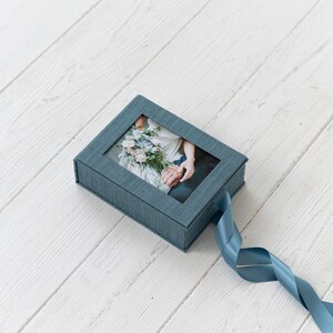 Linen 5x7 photo box, Presentation box, Proof Box image 2