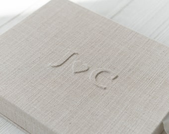 Embossed initials - embossed letters - personalised letters