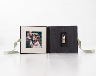 USB box for photographers - USB case - Usb Packaging - Flash drive packaging - Wedding Photography Packaging - Usb folio