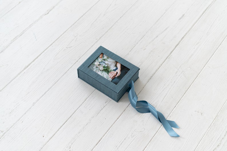 Linen 5x7 photo box, Presentation box, Proof Box image 2