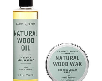 Duo d'huile et de cire pour bois naturel