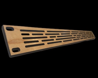 Nice-Racks 1U, 2U, or 3U "SUBWAY" Decorative Vented Wood Studio Rack Panels are available in Maple, Walnut, or Cherry Veneered Plywood