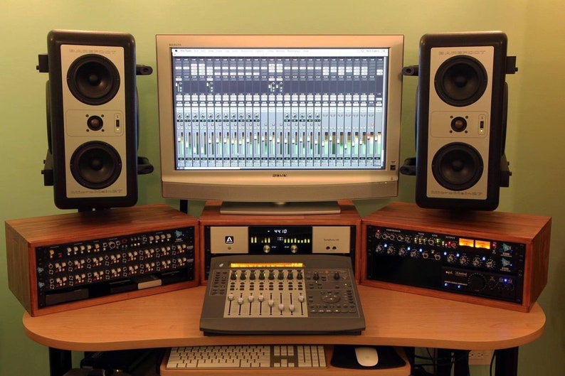 Nice-racks 4-space Studio Rack, Choose Your Depth, Choose Your Stain ...