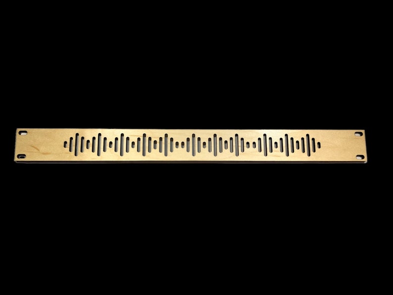 Niceracks 1U, 2U, or 3U soundwave Decorative Vented Wood Studio Rack