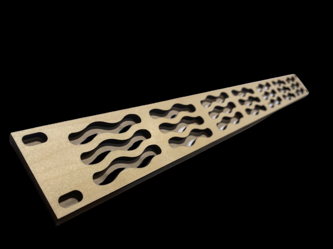 Niceracks 1U, 2U, or 3U cymatics Decorative Vented Wood Studio Rack